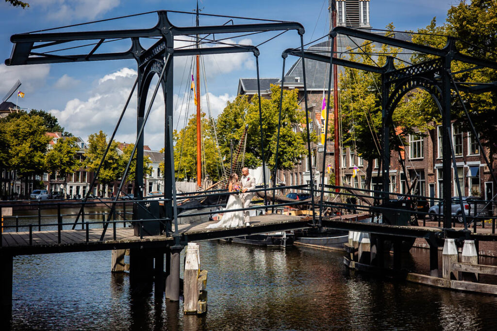 bruidspaar brug schiedam