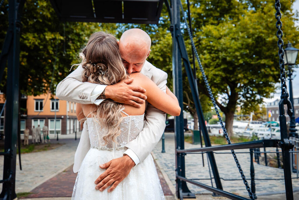 first look bruid en bruidegom schiedam